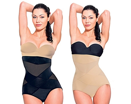 Slimfit contour beige et noir