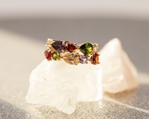 Bague cocktail de lumiere