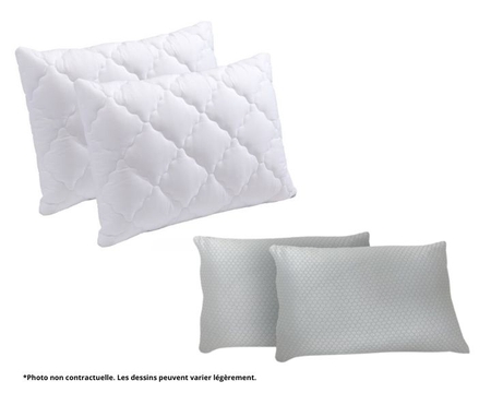 Coeur du sommeil confort 40x60 x2 + hous