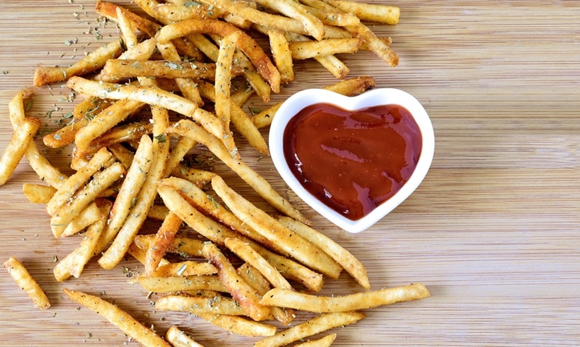 Un repas équilibré même avec des frites !