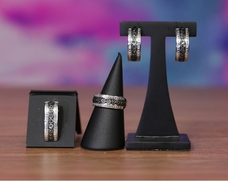 Parure black diamonds